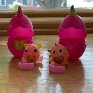 Rainbocorns Wild Heart Surprise Toys Zuru 2 Pink Egg Cases Characters